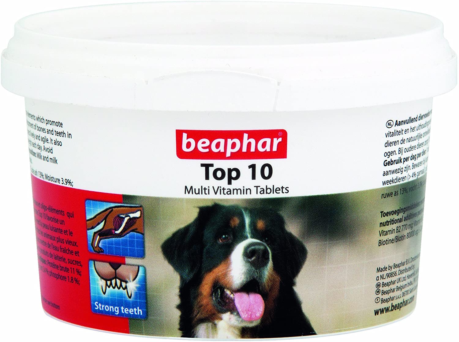 BEAPHAR TOP 10 DOG MULTIVITAMIN TABLETS 180 TABLETS / 117g